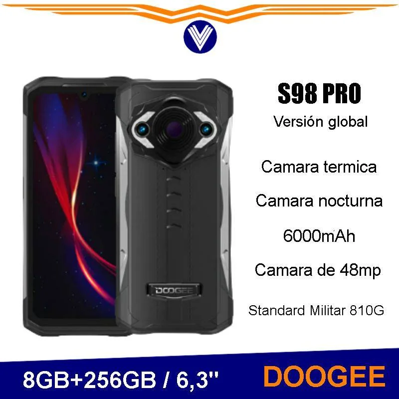 Telefono DOOGEE S98 Pro 3 En 1-48MP Cámara Térmica
