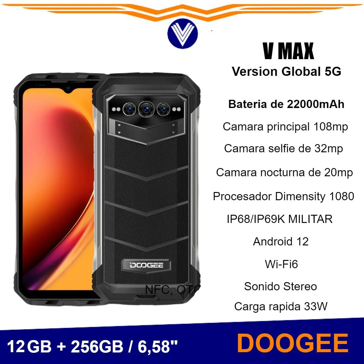 Doogee V Max: así es el teléfono indestructible que puede funcionar durante  meses con una sola carga - La Opinión