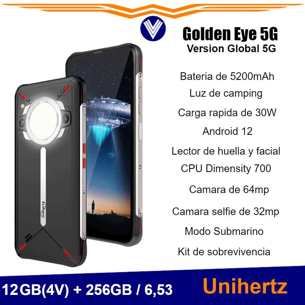 Telefono Unihertz Golden Eye 5G,resistente, ultrafino, 8GB, 256GB, G99, 64mp