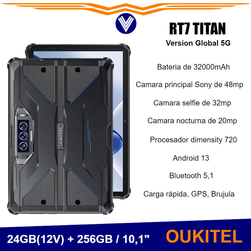 Tablet Oukitel RT7 TITAN 5G, 10,1″, FHD + 32000mAh, 24GB + 256GB, Android 13, 48MP + 20MP
