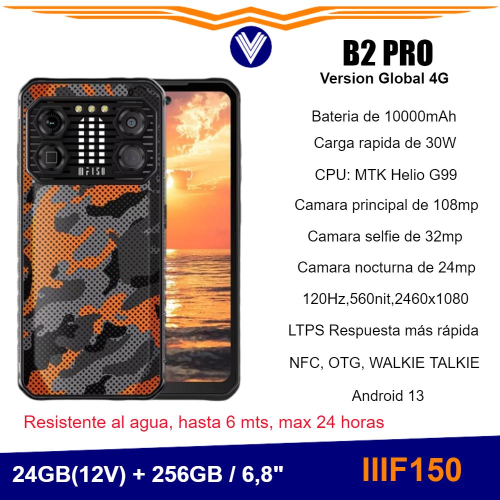 Telefono IIIF150 B2 Pro, G99, 120Hz, pantalla de 6,8″, 24GB(12v), 256GB, cámara de 108MP, 10000mAh